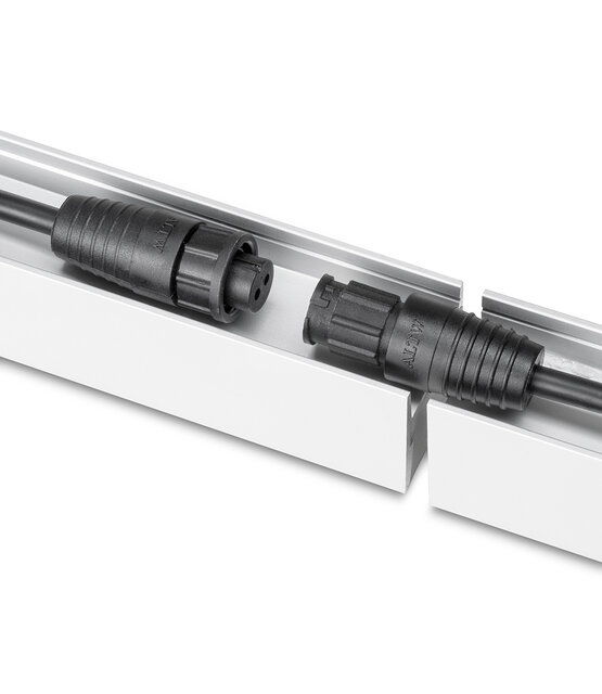 LED strip buiten profiel 25cm waterdicht wit