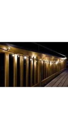 Knipperende kerstverlichting 50 LED 5 meter warm wit koppelbaar