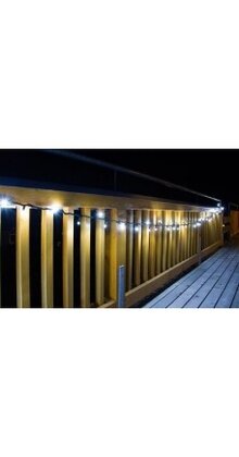 Knipperende kerstverlichting 50 LED 5 meter wit koppelbaar