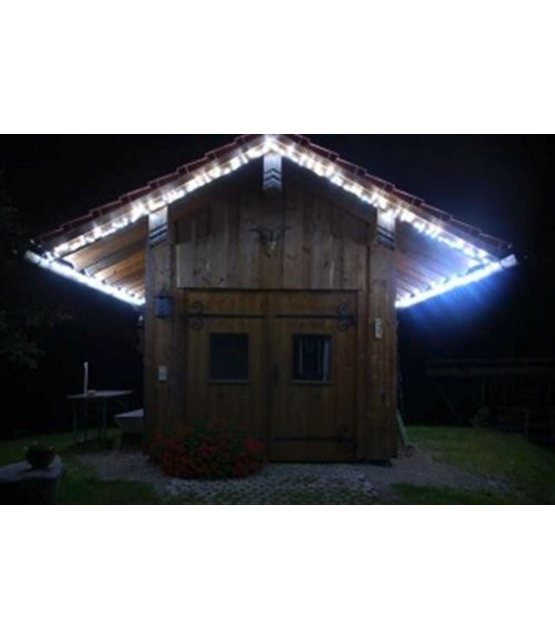 Knipperende kerstverlichting 50 LED 5 meter wit koppelbaar