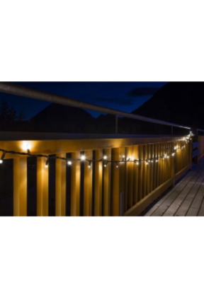Knipperende kerstverlichting 100 LED 10 meter warm wit koppelbaar
