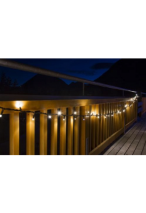 Knipperende kerstverlichting 100 LED 5 meter warm wit koppelbaar