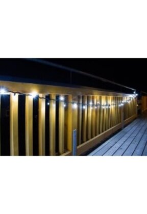 Knipperende kerstverlichting 100 LED 5 meter wit 5 koppelbaar