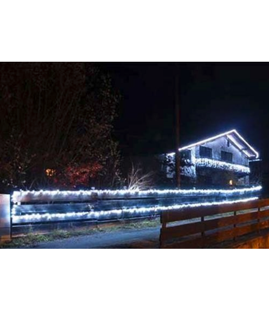 Knipperende kerstverlichting 100 LED 10 meter wit 5 koppelbaar