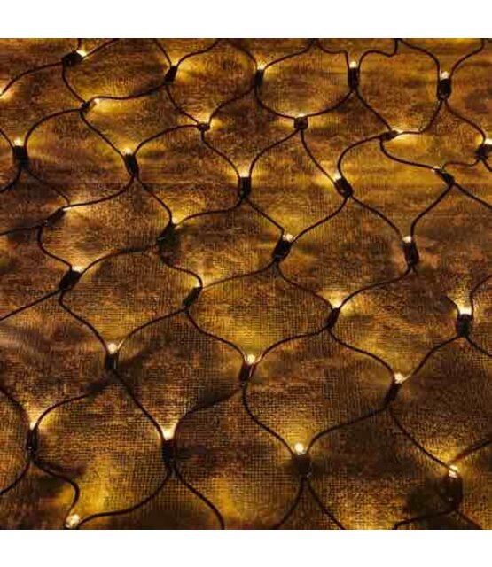 1,5 x 10 meter net kerstverlichting - 1200 LEDs - warm wit - IP67 waterdicht - PRO LUKSUS