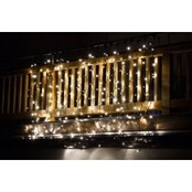 Knipperende kerstverlichting hangend voor binnen & buiten 2 x 3 meter warm wit