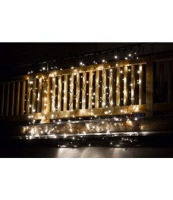 Knipperende kerstverlichting hangend voor binnen & buiten 2 x 3 meter warm wit