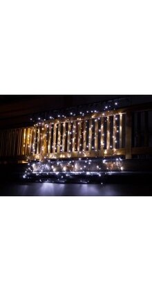 Kerstverlichting hangend voor binnen & buiten 2 x 6 meter wit