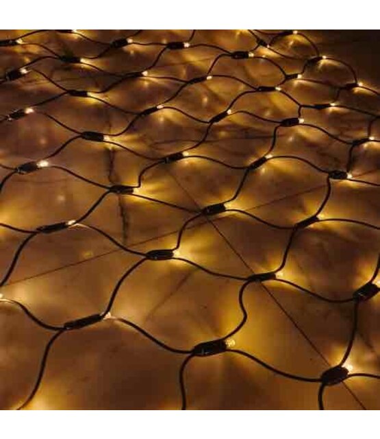 1,5 x 8 meter net kerstverlichting - 960 LEDs - warm wit - IP67 waterdicht - PRO LUKSUS
