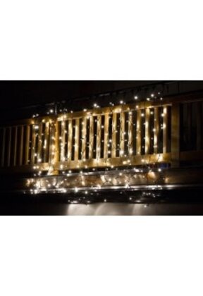 Knipperende kerstverlichting hangend voor binnen & buiten 2 x 6 meter warm wit