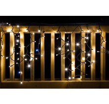 Kerstverlichting ijspegel LED 0,5 X 0,9 meter warm wit