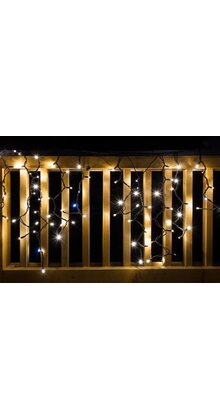 Kerstverlichting ijspegel LED 0,5 X 0,9 meter warm wit