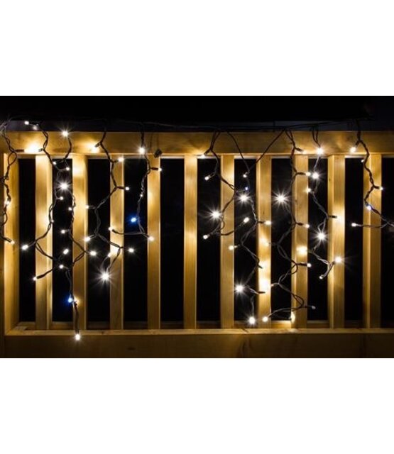 Kerstverlichting ijspegel LED 0,5 X 0,9 meter warm wit