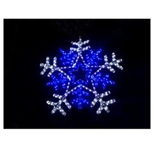 Led sneeuwvlokken verlichting koud wit & blauw 9 meter LED lampjes - waterdicht