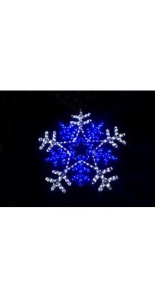 Led sneeuwvlokken verlichting koud wit & blauw 9 meter LED lampjes - waterdicht
