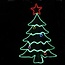 Waterdichte kerstboom met gekleurde LED lampjes