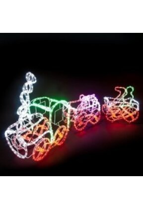 Kersttrein voor binnen & buiten 175cm