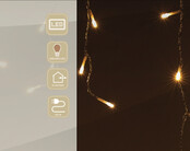 IJspegel kerstverlichting warm wit 7 meter 192 ijspegels voor binnen & buiten met 8 functies