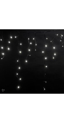 IJspegel kerstverlichting helder wit 4 meter 192 ijspegels voor binnen & buiten