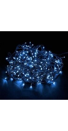 200 LED kerstboomverlichting blauw 20 meter buiten