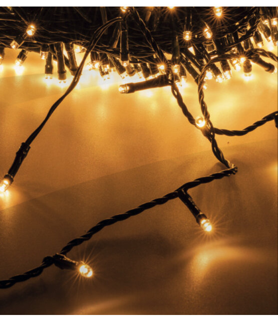 Kerstverlichting warm wit 200 LED lampjes – 14 meter met 8 functies en timerfunctie – IP44 voor binnen en buiten – LUKSUS