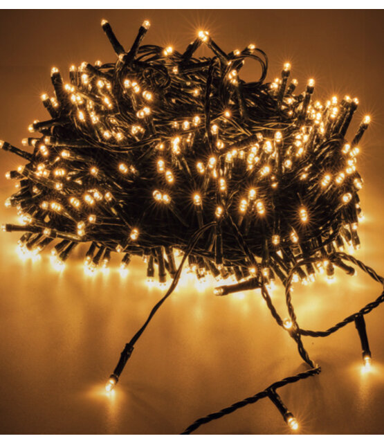 Kerstverlichting warm wit 200 LED lampjes – 14 meter met 8 functies en timerfunctie – IP44 voor binnen en buiten – LUKSUS