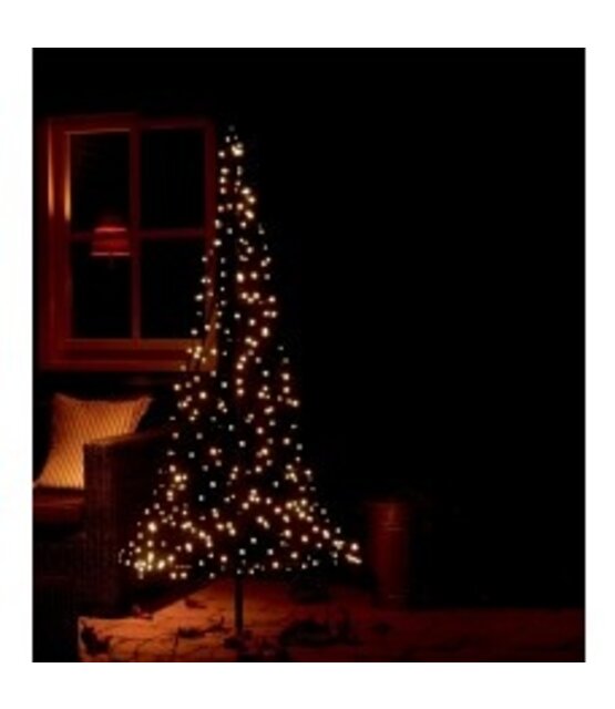 Kerstboom met verlichting 250 leds 185 cm