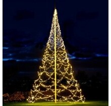 Kerstboom voor in een vlaggenmast 2000 lampjes 10 meter hoog