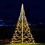 Fairybell kerstverlichting Kerstboom voor in een vlaggenmast 2000 lampjes 10 meter hoog