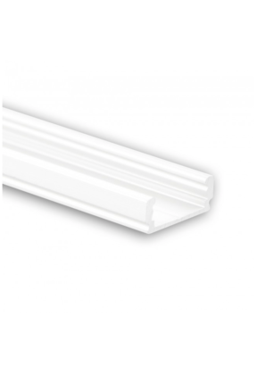LED profiel plat model 50 meter inclusief afdekking 16,80mm x 6,47mm PL1 (wit)