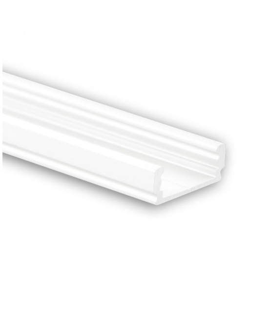 LED profiel plat model 50 meter inclusief afdekking 16,80mm x 6,47mm PL1 (wit)