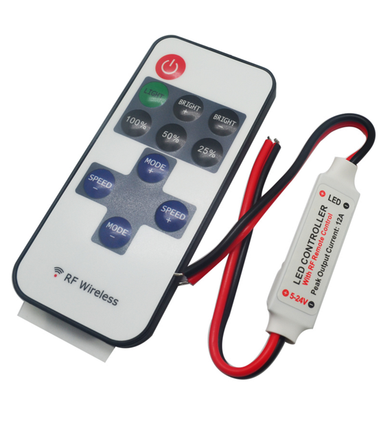 LED strip dimmer voor strips met 1 vaste kleur