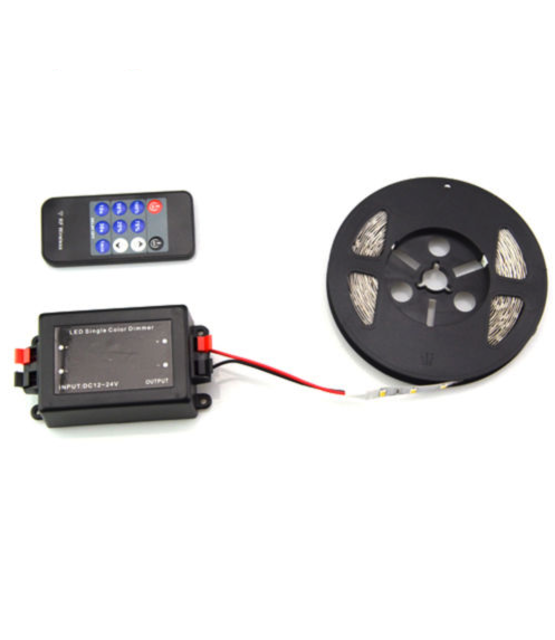 Draadloze LED strip dimmer inclusief afstandsbediening 12/24V 8A