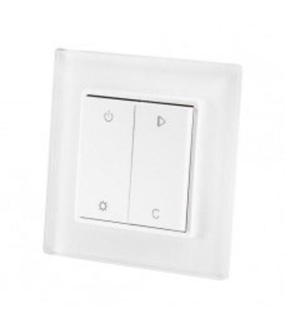 Draadloze inbouw LED strip wanddimmer ( RGB/WW )