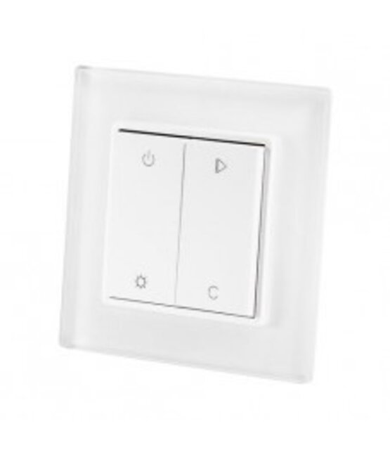 Draadloze inbouw LED strip wanddimmer ( RGB/WW )
