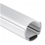 LED strip profiel 2 meter rond met afdekking 28,20mm x 19,81mm - 360ALU