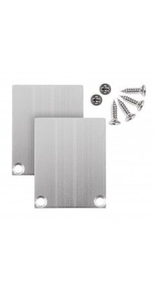 2 x LED profiel eindkappen inclusief schroeven -  XL04ALU.C2