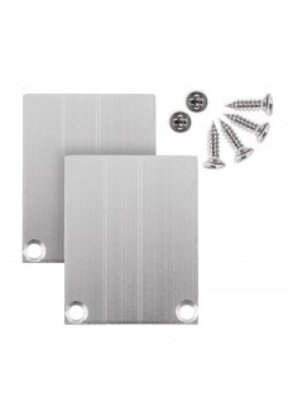 2 x LED profiel eindkappen inclusief schroeven -  XL04ALU.C2