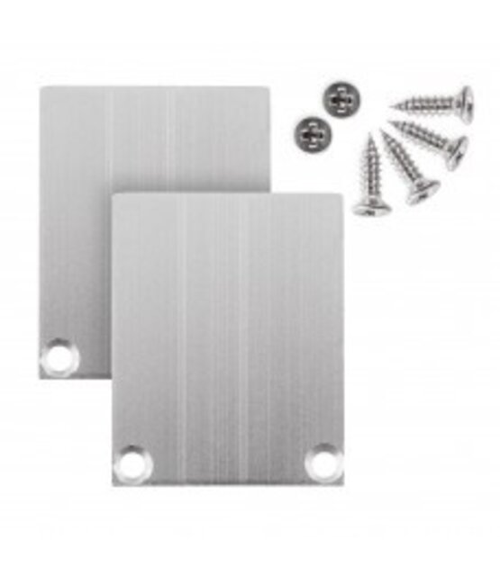 2 x LED profiel eindkappen inclusief schroeven -  XL04ALU.C2