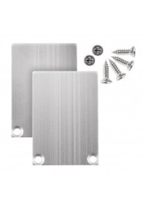 2 x LED profiel eindkappen inclusief schroeven - XL04ALU.C3