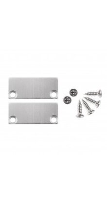 2 x LED profiel eindkappen inclusief schroeven - XL04ALU.C1