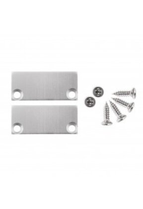 2 x LED profiel eindkappen inclusief schroeven - XL04ALU.C1