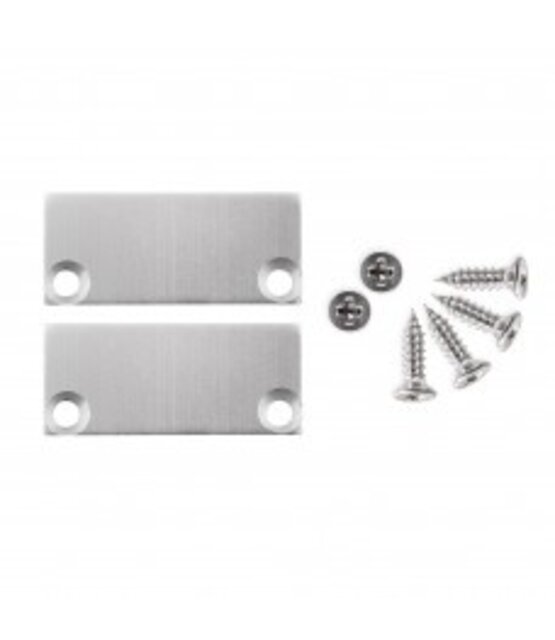 2 x LED profiel eindkappen inclusief schroeven - XL04ALU.C1