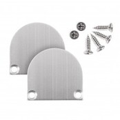 2 x LED profiel eindkappen inclusief schroeven - XL04ALU.C4