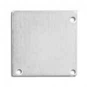 2 x LED profiel eindkappen inclusief schroeven - C19ALU VIERKANT