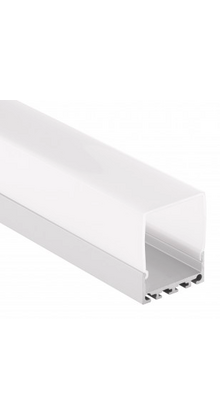 LED profiel 2 meter met hoge afdekking 26,79 mm x 36 mm XL04.C3ALU