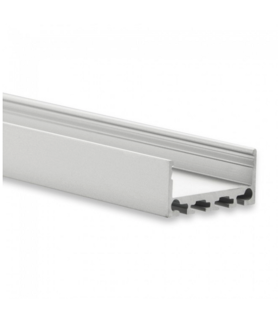 LED profiel 2 meter met hoge afdekking 26,79 mm x 36 mm XL04.C3ALU