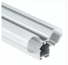 LED profiel voor 2 LED strips 2 meter met afdekking PL12