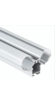 LED profiel voor 2 LED strips 2 meter met afdekking PL12