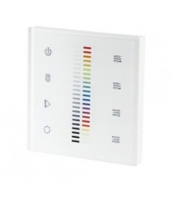 Inbouwdimmer voor RGB (1 vaste kleur ) LED strips DMX 2-Zone